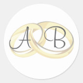 結婚式の引き出物 ラウンドシール (正面)