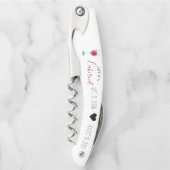 結婚式の引き出物 | ワイパーソナライズされたンコルク栓抜 ソムリエナイフ (正面)