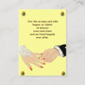 結婚式の引き出物/座席表 プレイスカード (裏面)