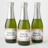 結婚式の引出物ミニボトルラベル スパークリングワインラベル (ボトル)