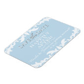 結婚式の後に幸せに日付磁石を保存 マグネット (左側)