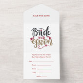 結婚式の後に行うアフターパーティ オールインワン招待状 (内側)