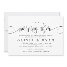 結婚式の後のブランチの招待状