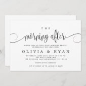 結婚式の後のブランチの招待状 招待状 (正面/裏面)