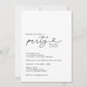 結婚式の後の写真を楽しく 招待状 (正面)