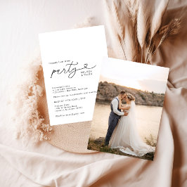 結婚式の後の写真を楽しく 招待状