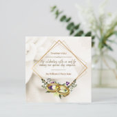 結婚式の御礼カードをありがとう サンキューカード (スタンド正面)