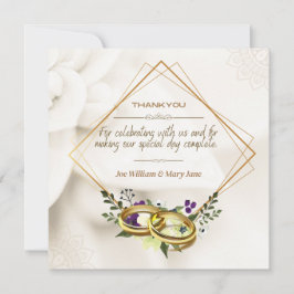 結婚式の御礼カードをありがとう サンキューカード