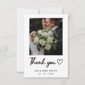 結婚式の御礼カード サンキューカード (正面)