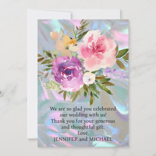 結婚式の御礼状 サンキューカード (正面)