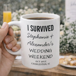 結婚式の思い出に残るユーモラスなギフト コーヒーマグカップ