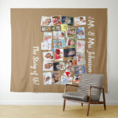 結婚式の思い出フォトコラージュ 🤵👰 私たちのお話 タペストリー (インサイチュ(横))