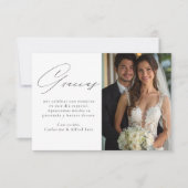 結婚式の感謝カード グラシアス サンキューカード (正面)
