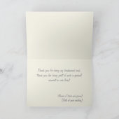 結婚式の感謝カード サンキューカード (内部)