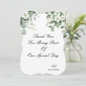 結婚式の感謝カード 招待状 (スタンド正面)