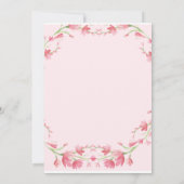 結婚式の披露宴に参加 招待状 (裏面)