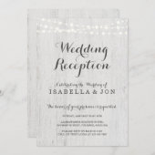 結婚式の披露宴のみの招待状, ラスティック ロマンティック 招待状 (正面/裏面)