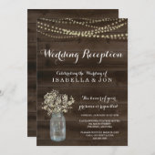 結婚式の披露宴のみの招待状 | ラスティック 招待状 (正面/裏面)