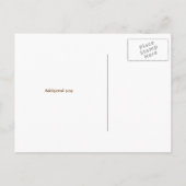 結婚式の披露宴のポストカード - カラフルな木 インビテーションポストカード (裏面)