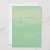 結婚式の披露宴の後ずっとユーカリ 招待状 (裏面)