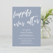 結婚式の披露宴の後ずっと幸せそうに埃っぽい青 招待状 (スタンド正面)