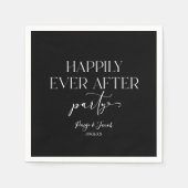 結婚式の披露宴の後ずっと楽しく スタンダードカクテルナプキン (正面)