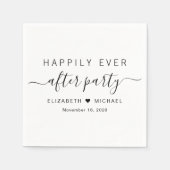 結婚式の披露宴の後ずっと楽しく スタンダードカクテルナプキン (正面)