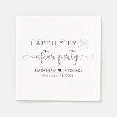 結婚式の披露宴の後ずっと楽しく スタンダードカクテルナプキン (正面)