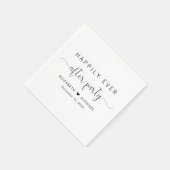 結婚式の披露宴の後ずっと楽しく スタンダードカクテルナプキン (角)