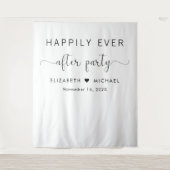 結婚式の披露宴の後ずっと楽しく タペストリー (正面)