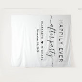 結婚式の披露宴の後ずっと楽しく タペストリー (正面(横))