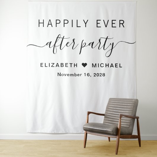 結婚式の披露宴の後ずっと楽しく タペストリー (インサイチュ)