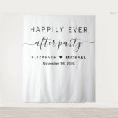 結婚式の披露宴の後ずっと楽しく タペストリー (正面)