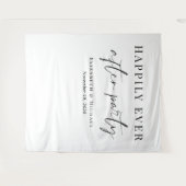 結婚式の披露宴の後ずっと楽しく タペストリー (正面(横))