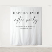 結婚式の披露宴の後ずっと楽しく タペストリー (正面)