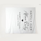 結婚式の披露宴の後ずっと楽しく タペストリー (正面(横))