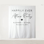 結婚式の披露宴の後ずっと楽しく タペストリー (正面)