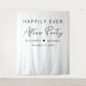 結婚式の披露宴の後ずっと楽しく タペストリー (正面)