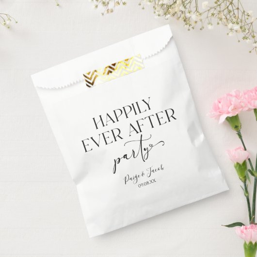 結婚式の披露宴の後ずっと楽しく フェイバーバッグ (封をした状態)