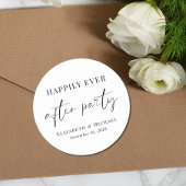 結婚式の披露宴の後ずっと楽しく ラウンドシール