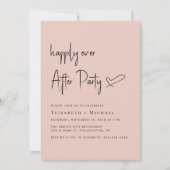 結婚式の披露宴の後ずっと楽しく 招待状 (正面)
