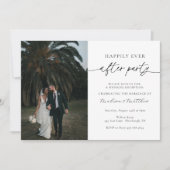 結婚式の披露宴の後ずっと楽しく 招待状 (正面)