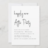 結婚式の披露宴の後ずっと楽しく 招待状 (正面)