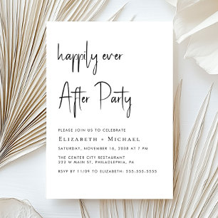 結婚式の披露宴の後ずっと楽しく 招待状