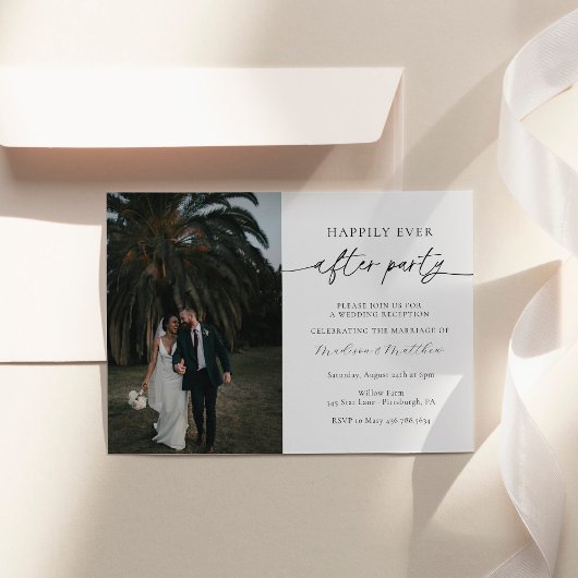 結婚式の披露宴の後ずっと楽しく 招待状