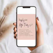 結婚式の披露宴の後ずっと楽しく 招待状