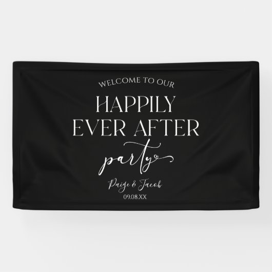 結婚式の披露宴の後ずっと楽しく 横断幕 (横)