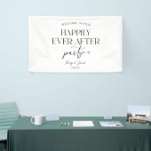 結婚式の披露宴の後ずっと楽しく 横断幕 (トレードショー)