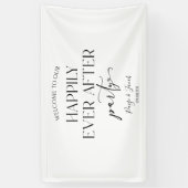 結婚式の披露宴の後ずっと楽しく 横断幕 (縦)