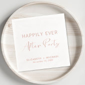 結婚式の披露宴の後ずっと楽しく 箔ナプキン